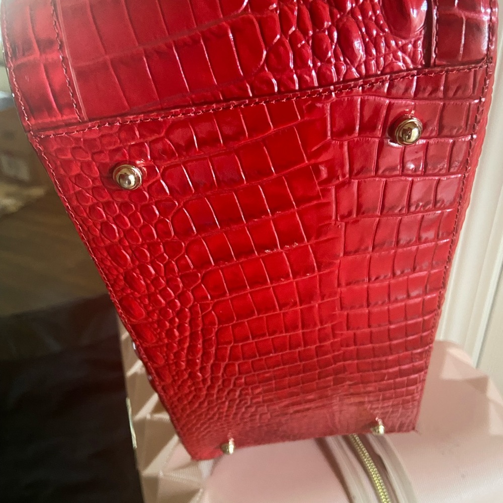 Brahmin Melbourne Collection Carla Crocodile Embossed Tote Bag